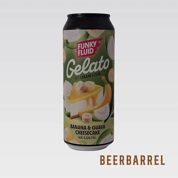 Gelato: Banana & Guava Cheesecake funky fuid